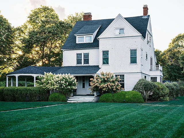 A shingle-style home in Quogue, on Long Island
